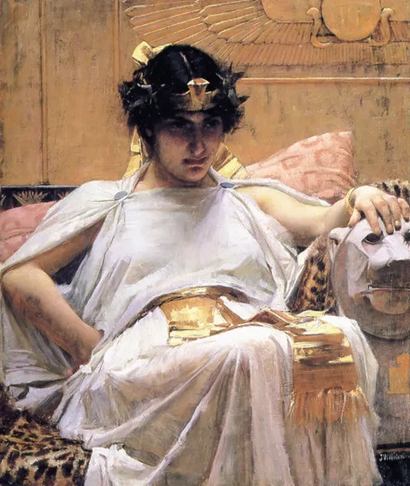 Framed Print : John William Waterhouse Cleopatra 1888 Framed Print : John William Waterhouse Cleopatra 1888