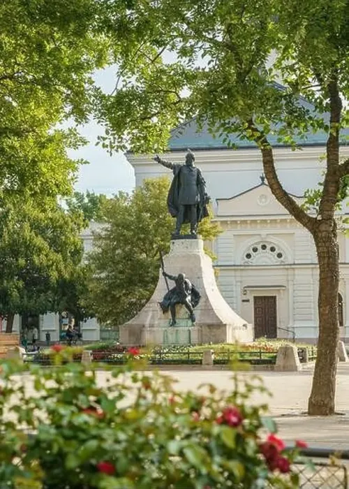 Framed Print : July 13, 2024. Kecskemet, Hungary. Statue of Louis Kossuth Hungarian name is Kossuth Lajos szobor in Szabadsag ter Framed Print : July 13, 2024. Kecskemet, Hungary. Statue of Louis Kossuth Hungarian name is Kossuth Lajos szobor in Szabadsag ter