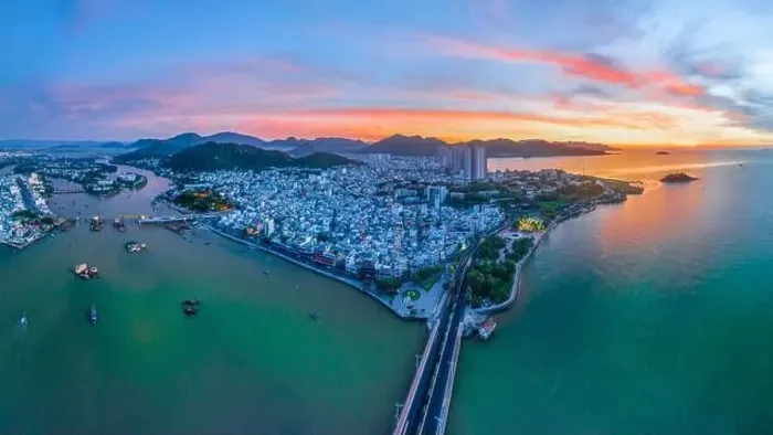 Framed Print : July 4, 2023: panoramic view of the coastal city of Nha Trang, Vietnam