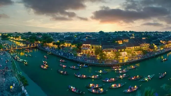 Framed Print : June 17, 2023: panoramic view of Hoi An ancient town, Quang Nam province, Vietnam Framed Print : June 17, 2023: panoramic view of Hoi An ancient town, Quang Nam province, Vietnam