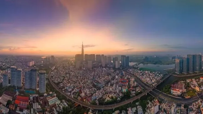 Framed Print : June 30, 2023: panoramic view of Landmark residential area Framed Print : June 30, 2023: panoramic view of Landmark residential area