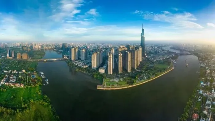 Framed Print : June 30, 2023: panoramic view of Landmark residential area Framed Print : June 30, 2023: panoramic view of Landmark residential area