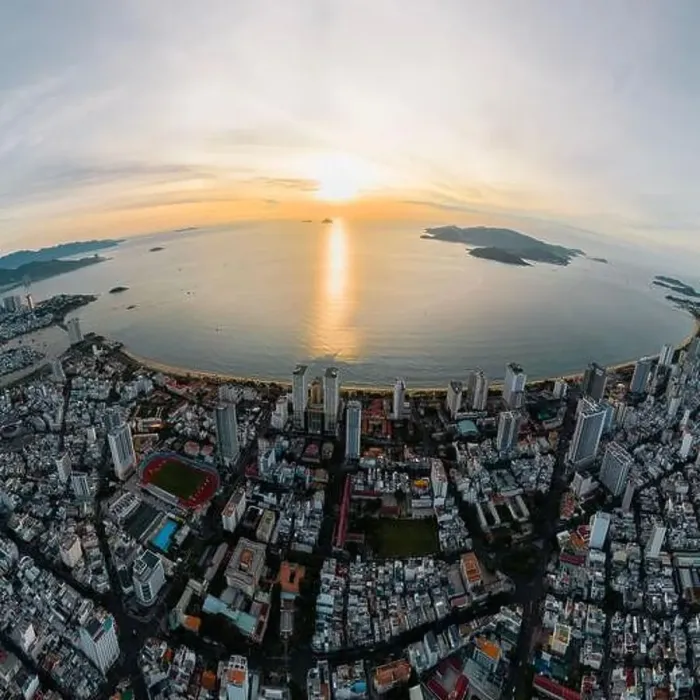 Framed Print : June 5, 2023: panoramic view of the coastal city of Nha Trang, Vietnam Framed Print : June 5, 2023: panoramic view of the coastal city of Nha Trang, Vietnam