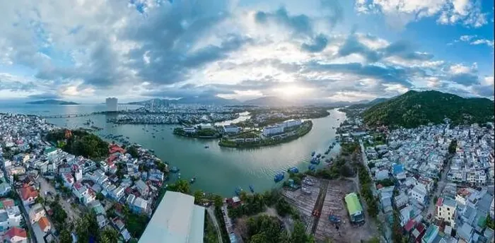 Framed Print : June 5, 2023: panoramic view of the coastal city of Nha Trang, Vietnam Framed Print : June 5, 2023: panoramic view of the coastal city of Nha Trang, Vietnam