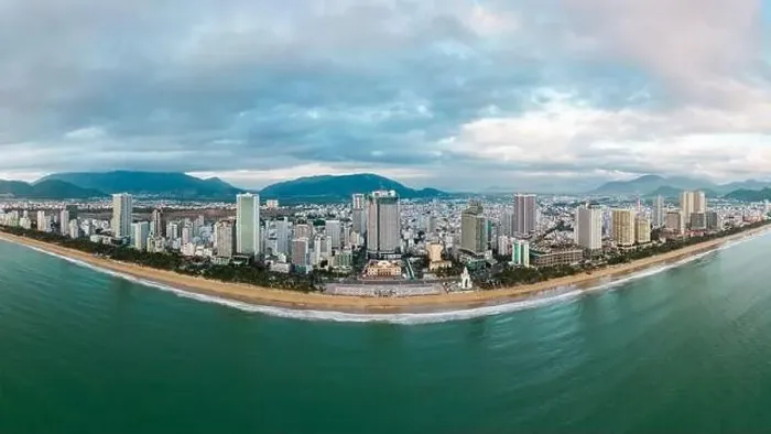 Framed Print : June 5, 2023: panoramic view of the coastal city of Nha Trang, Vietnam Framed Print : June 5, 2023: panoramic view of the coastal city of Nha Trang, Vietnam