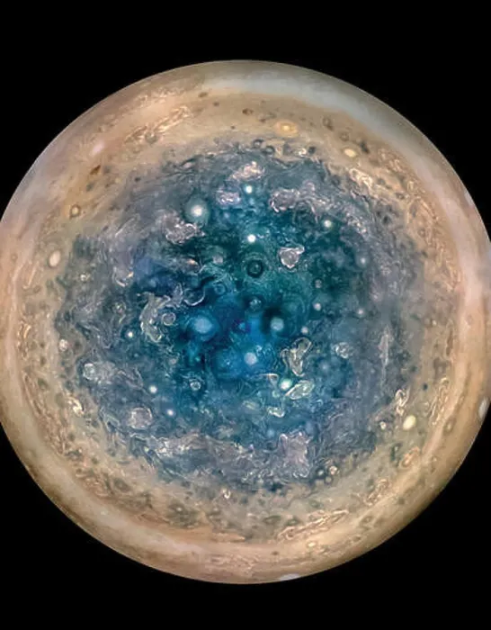 Framed Print : Jupiter's south pole Framed Print : Jupiter's south pole