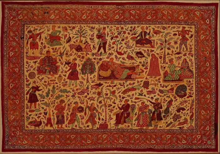 Framed Print : Kalamkari Rumal, an Indian hand-painted textile in the MET collection Framed Print : Kalamkari Rumal, an Indian hand-painted textile in the MET collection