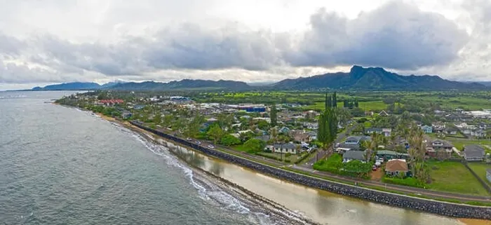 Framed Print : Kapaa Kauai Hawaii Aerial Drone View Framed Print : Kapaa Kauai Hawaii Aerial Drone View