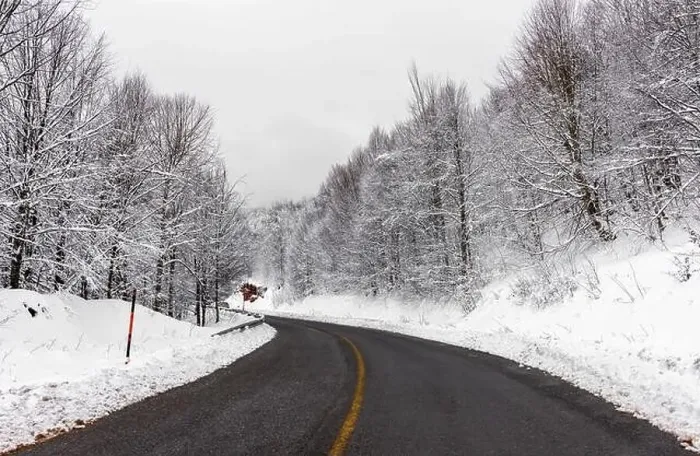Framed Print : KARTEPE, KOCAELI, TURKEY. Beautiful winter landscape. Winter snowy forest with road Framed Print : KARTEPE, KOCAELI, TURKEY. Beautiful winter landscape. Winter snowy forest with road