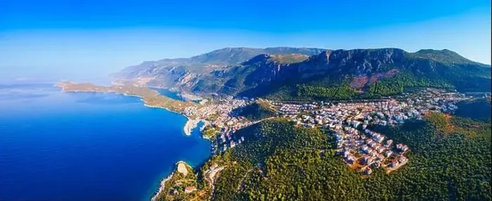 Framed Print : Kas city aerial panoramic view. Kas or Kash is a small seaside resort town in Antalya Province in Turkey Framed Print : Kas city aerial panoramic view. Kas or Kash is a small seaside resort town in Antalya Province in Turkey