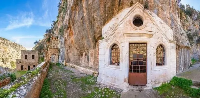 Framed Print : The Katholiko Monastery (church of St John the Hermit), near Gouverneto Monastery, Chania Crete Framed Print : The Katholiko Monastery (church of St John the Hermit), near Gouverneto Monastery, Chania Crete