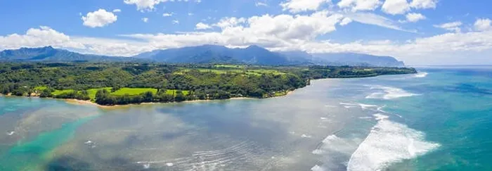 Framed Print : Kauai Hawaii Island Panoramic View Beach Valley Mountain Ocean Framed Print : Kauai Hawaii Island Panoramic View Beach Valley Mountain Ocean
