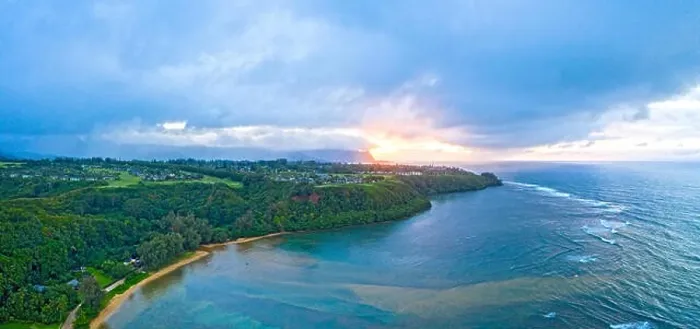 Framed Print : Kauai North Shore Princeville Napali Coast Sunset Panorama Framed Print : Kauai North Shore Princeville Napali Coast Sunset Panorama