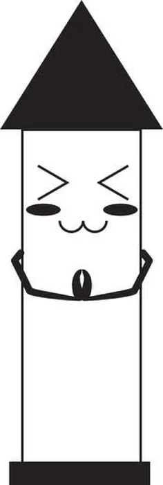 Framed Print : Kawaii rocket icon