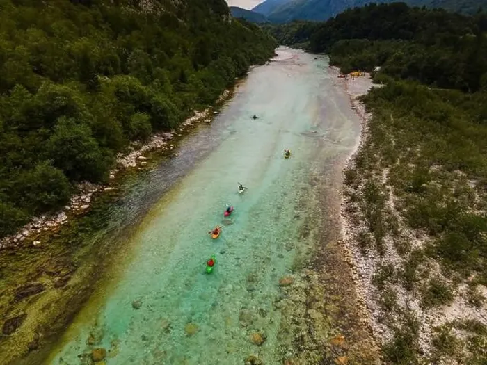 Framed Print : Kayaking and Rafting Adventure on River Soca in Slovenia near Bovec in Summer Framed Print : Kayaking and Rafting Adventure on River Soca in Slovenia near Bovec in Summer