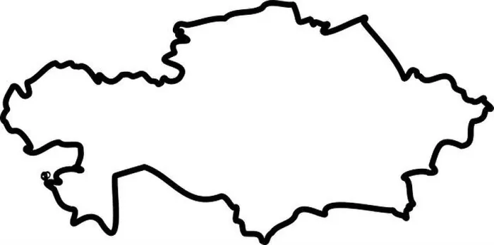 Framed Print : Kazakhstan - solid black outline border map of country area. Simple flat vector illustration. Framed Print : Kazakhstan - solid black outline border map of country area. Simple flat vector illustration.