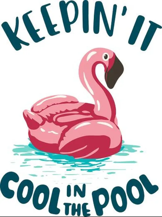Framed Print : KEEPIN IT COOL IN THE POOL, pink flamingo rubber ring Framed Print : KEEPIN IT COOL IN THE POOL, pink flamingo rubber ring