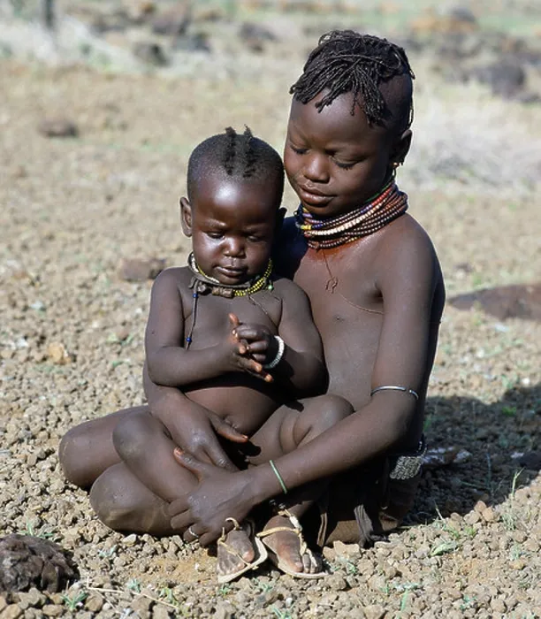 Framed Print : Kenya, Turkana, Sirima. Childhood is brief in nomadic communities