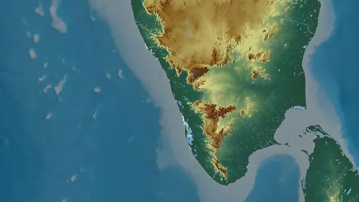Framed Print : Kerala, state of India. Colored relief with lakes and rivers. Shape outlined against its country area. 3D rendering Framed Print : Kerala, state of India. Colored relief with lakes and rivers. Shape outlined against its country area. 3D rendering