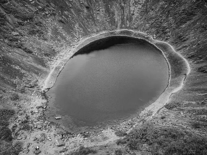 Framed Print : Kerid Crater lake in Iceland Framed Print : Kerid Crater lake in Iceland