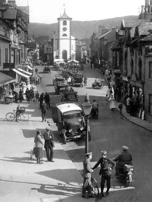 Framed Print : Keswick Main Street early 1900s Framed Print : Keswick Main Street early 1900s