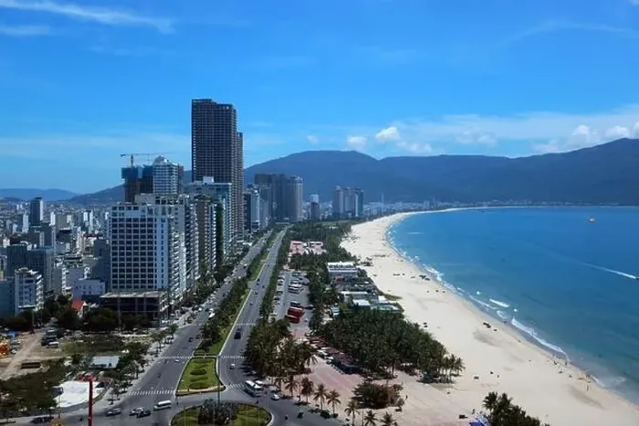 Framed Print : my khe beach and hotel is built near the beac in Da Nang, new resort city in middle vietnam Framed Print : my khe beach and hotel is built near the beac in Da Nang, new resort city in middle vietnam