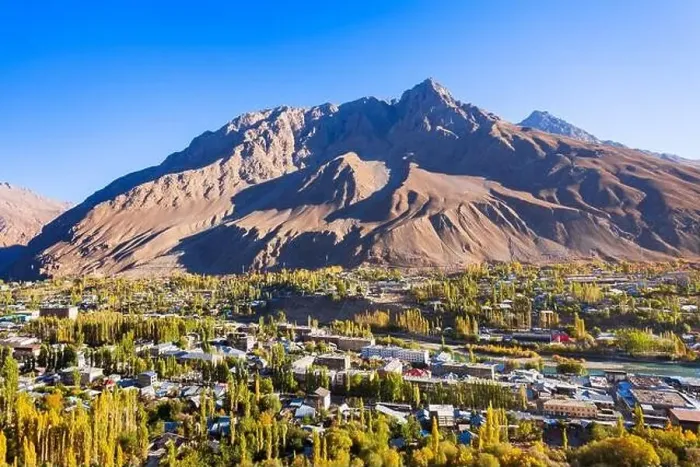 Framed Print : Khorog city aerial panoramic view. Khorog is situated along the Pamir Highway in Gorno-Badakhshan, Tajikistan Framed Print : Khorog city aerial panoramic view. Khorog is situated along the Pamir Highway in Gorno-Badakhshan, Tajikistan
