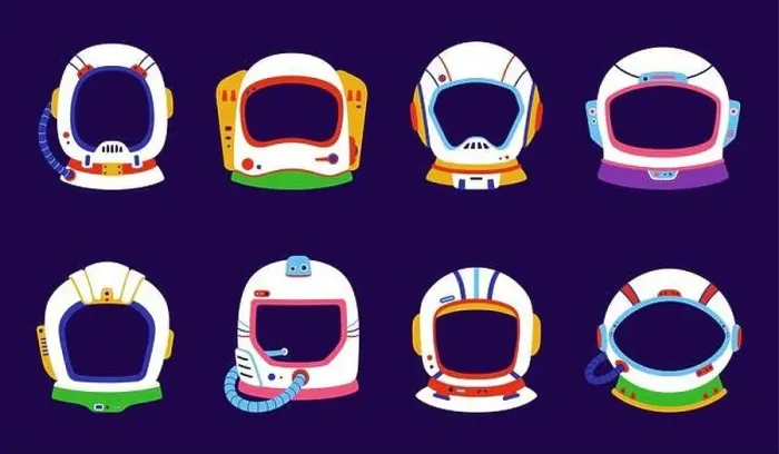 Framed Print : Kids astronaut space helmet for photo booth Framed Print : Kids astronaut space helmet for photo booth