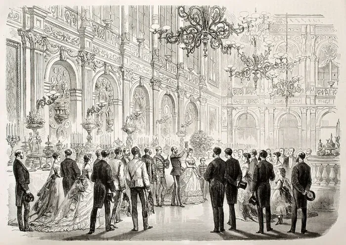 Framed Print : King of Hanover George V banquet Framed Print : King of Hanover George V banquet