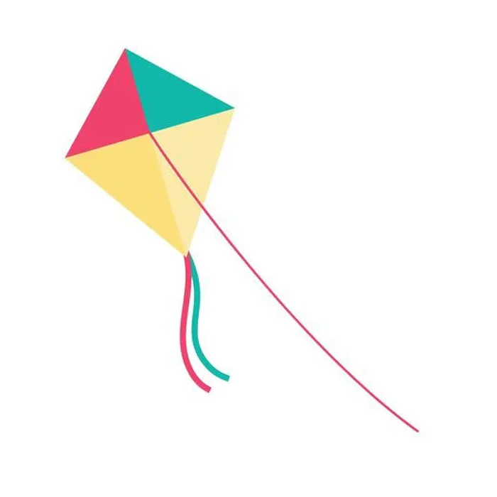 Framed Print : Kite flying on thread background
