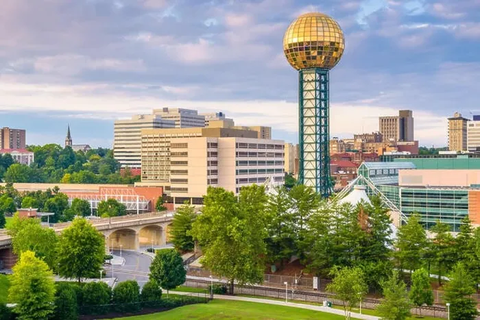 Framed Print : Knoxville, Tennessee, USA downtown skyline at twilight Framed Print : Knoxville, Tennessee, USA downtown skyline at twilight
