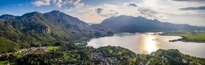 Framed Print : Kochelsee Lake Bavaria. Aerial Drone Panorama in Autumn. Beautiful view. Kochel, Bavaria, Germany Framed Print : Kochelsee Lake Bavaria. Aerial Drone Panorama in Autumn. Beautiful view. Kochel, Bavaria, Germany