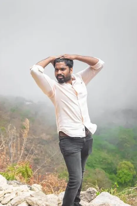 Framed Print : Kodaikanal, India - 21-Feb-2021: Handsome bearded man posing on outdoor. Men Model Editorial Stock Image Framed Print : Kodaikanal, India - 21-Feb-2021: Handsome bearded man posing on outdoor. Men Model Editorial Stock Image