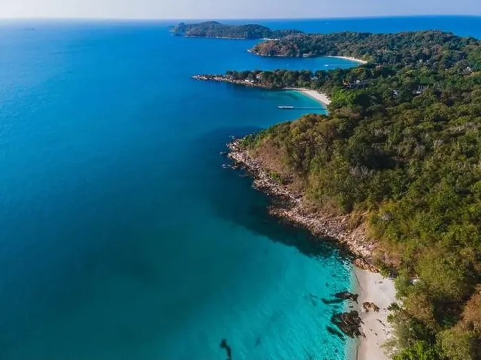 Framed Print : Koh Samet Island Thailand, aerial drone view from above at the Samed Island in Thailand Framed Print : Koh Samet Island Thailand, aerial drone view from above at the Samed Island in Thailand