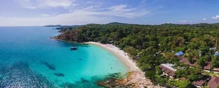 Framed Print : Koh Samet Island Thailand, aerial drone view from above at the Samed Island in Thailand Framed Print : Koh Samet Island Thailand, aerial drone view from above at the Samed Island in Thailand