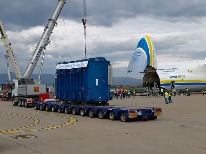 Framed Print : KONCAR heavy load with loading cranes and extended loading platform of the Antonov An-225 Mriya heavy airplane Framed Print : KONCAR heavy load with loading cranes and extended loading platform of the Antonov An-225 Mriya heavy airplane