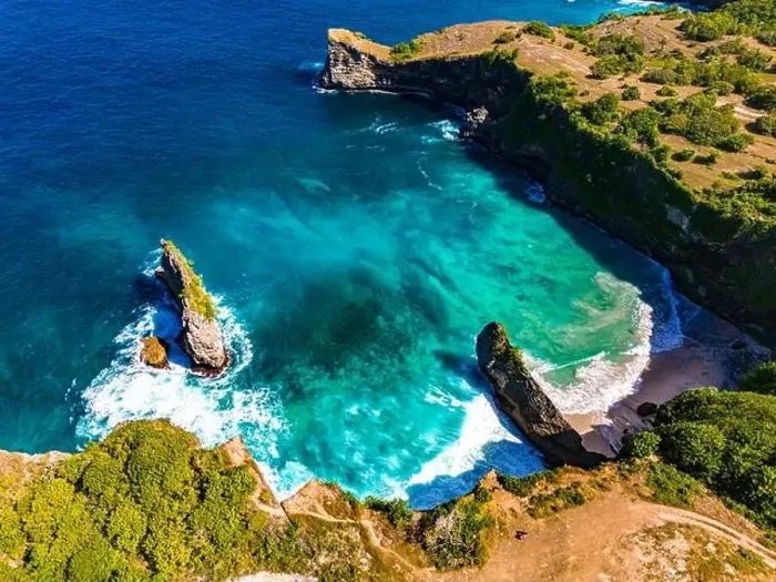 Framed Print : Korawa Beach on Nusa Penida Island, Indonesia