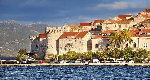 Korcula, Old Town at the seafront, Croatia