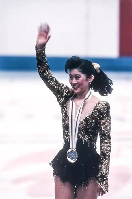 Framed Print : Kristi Yamaguchi (USA) Olympic Champion at the 1992 Olympic Winter Games