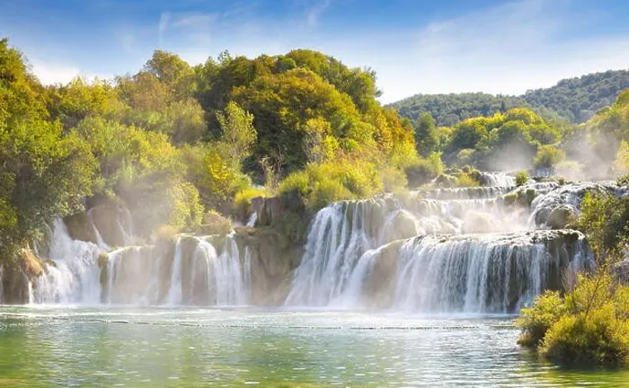 Framed Print : Krka waterfalls, Krka National Park, Croatia, Europe Framed Print : Krka waterfalls, Krka National Park, Croatia, Europe