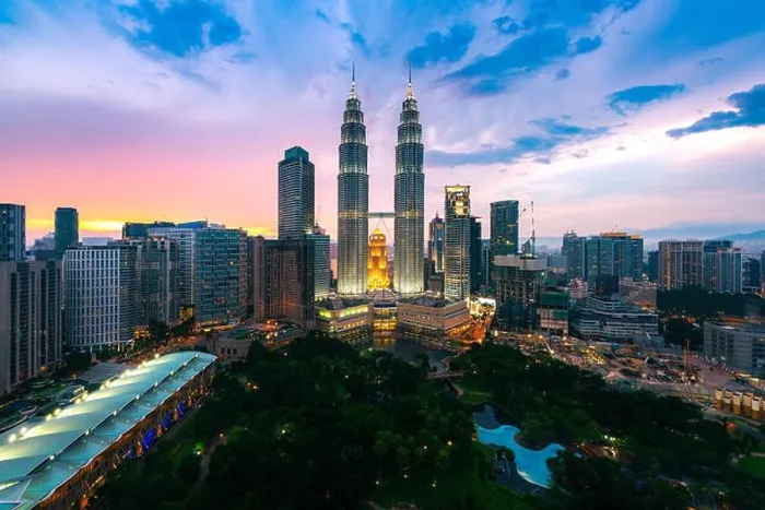 Framed Print : Kuala lumpur city skyline at dusk, Kuala lumpur Malaysia Framed Print : Kuala lumpur city skyline at dusk, Kuala lumpur Malaysia