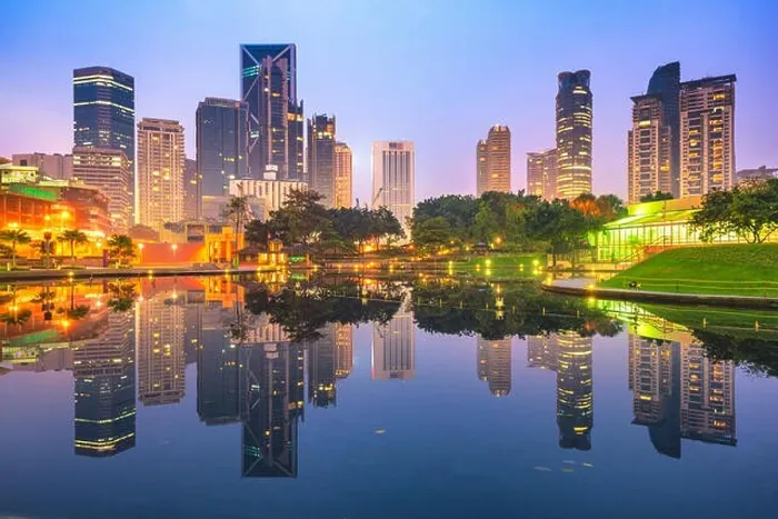 Framed Print : Kuala Lumpur, Malaysia cityscape in the evening Framed Print : Kuala Lumpur, Malaysia cityscape in the evening