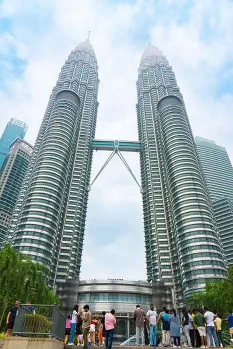 Framed Print : Kuala Lumpur, Malaysia - October 12 2024 : Petronas Twin Tower Tallest Skyscrapers Building with Cityscape in Malaysia