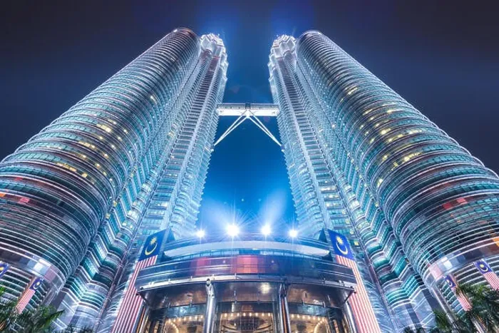 Framed Print : KUALA LUMPUR - SEPTEMBER 16, 2015: The Petronas Towers viewed from below at night Framed Print : KUALA LUMPUR - SEPTEMBER 16, 2015: The Petronas Towers viewed from below at night