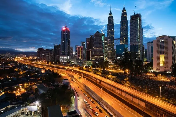 Framed Print : Kuala Lumpur skyline and skyscraper at night in Kuala Lumpur, Malaysia Framed Print : Kuala Lumpur skyline and skyscraper at night in Kuala Lumpur, Malaysia