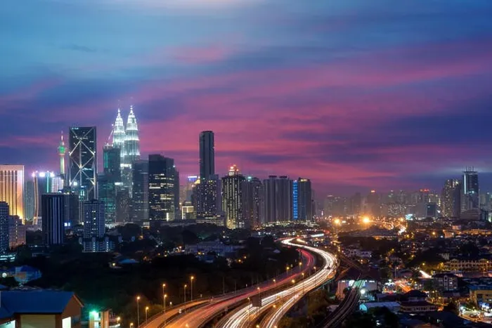 Framed Print : Kuala Lumpur skyline and skyscraper at night in Kuala Lumpur, Malaysia Framed Print : Kuala Lumpur skyline and skyscraper at night in Kuala Lumpur, Malaysia