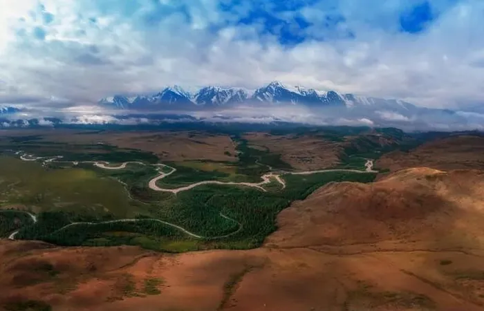 Framed Print : Kurai steppe and North-Chui ridge of Altai mountains, Russia. Aerial drone panoramic picture Framed Print : Kurai steppe and North-Chui ridge of Altai mountains, Russia. Aerial drone panoramic picture
