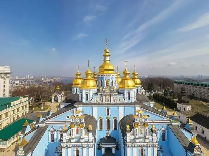 Framed Print : Kyiv, Ukraine -April 1, 2021: St. Michael's Golden-Domed Monastery in Kyiv, Ukraine. View from drone Framed Print : Kyiv, Ukraine -April 1, 2021: St. Michael's Golden-Domed Monastery in Kyiv, Ukraine. View from drone