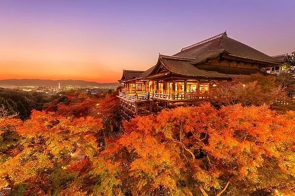 Kyoto, Japan at Kiyomizu-dera Temple