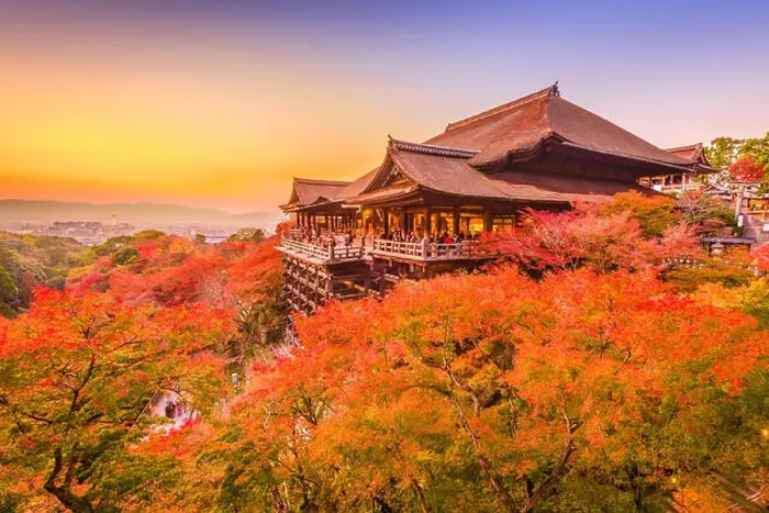 Framed Print : Kyoto, Japan at Kiyomizu-dera Temple during autumn season Framed Print : Kyoto, Japan at Kiyomizu-dera Temple during autumn season
